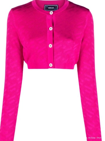 Cheap Greca Women Versace cardigan Medusa cropped La 0421